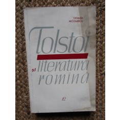 Tatiana Nicolescu - Tolstoi si literatura romana