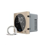 Modul termostat smart Livolo ZigBee EC pentru &icirc;ncalzire electrica, auriu