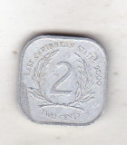 bnk mnd East Caribbean States 2 centi 2000