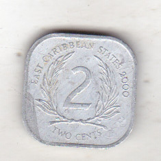 bnk mnd East Caribbean States 2 centi 2000