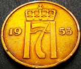 Cumpara ieftin Moneda istorica 5 ORE - NORVEGIA, anul 1953 * cod 1171, Europa