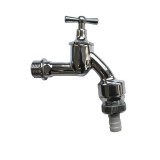 Robinet mașină de spălat 3/4, ventil exterior cromat cu m&acirc;ner