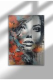 mxm_graffiti_8|Street Art Poster, Vibrant Graffiti Portrait, Frameless Modern Canvas, Urban Vibe 2025 | A3 (29.7 x 42 cm) - mxm_graffiti_8