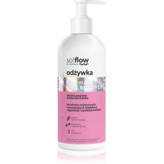 so!flow Damaged Hair Protein-Emollient Conditioner balsam pentru indreptare pentru par deteriorat 300 ml