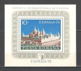 Romania.1975 Expozitia filatelica ESPANA-Bl. XR.760