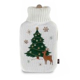 Recipient apa calda model Craciun textil multicolor FI cm 20 x 33 H, 1.5 L