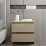 Cumpara ieftin Noptieră, stejar sonoma, 45x34,5x44,5 cm, PAL