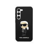 Cumpara ieftin Husa Cover Karl Lagerfeld Liquid Silicone Ikonik NFT pentru Samsung Galaxy S23 Plus Black