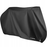 Husa protectie bicicleta/scuter, Trizand, poliester, impermeabila, negru, 190x68x110 cm, Isotrade