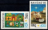 Chile 1985 - Crăciun, desene de copii, serie neuzata