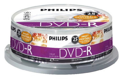 Dvd-r 4.7gb (25 Buc. Spindle, 16x) Philips foto