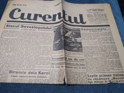 ZIARUL CURENTUL 12 IUNIE 1942 foto