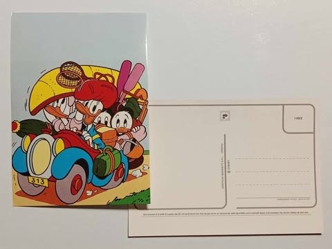 Carte postala Walt Disney 04 - Donald with family