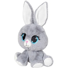 Iepuras de plus gri Mila, 25 cm, jucarie moale pentru copii