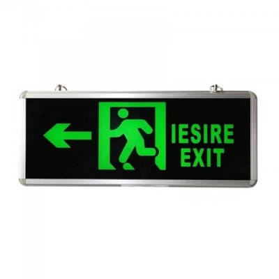 Indicator Luminos EXIT Sageata Stanga cu LED si Acumulator 36x14x3cm foto