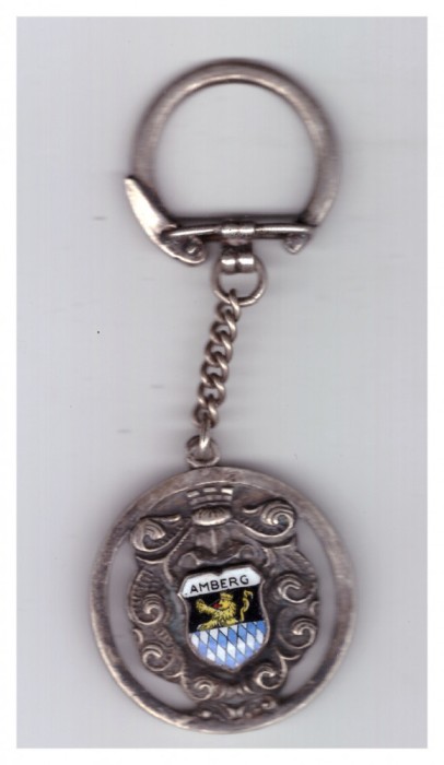 Souvenir breloc orasul Amberg (Bavaria, Germania)
