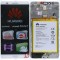 Huawei Ascend Mate 7 (JAZZ-L09) Capac frontal al modulului de afișare + LCD + digitizer + baterie argintie 02350BXX