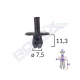 CLIPS FIXARE PENTRU ALFA ROMEO/FIAT 7.5X11.3MM - NEGRU SET 10 BUC 61872