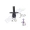 Clips Fixare Pentru Alfa Romeo/Fiat 7.5X11.3Mm - Negru Set 10 Buc 139523 A16860-RMX