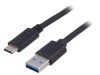 Cablu USB 3.1 USB A la USB C 1m Negru, Akyga