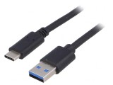 Cablu USB 3.1 USB A la USB C 1m Negru