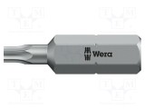 Capăt de șurubelniță WERA Torx T9H 25mm cu protecție, fixare 1/4&quot;