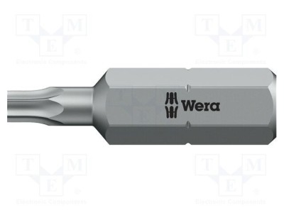 Capăt de șurubelniță WERA Torx T9H 25mm cu protecție, fixare 1/4&amp;quot; foto