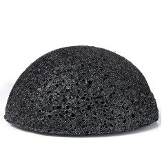 Burete konjac pentru ten acneic, Linovit?, Ecologic, Negru - Negru foto