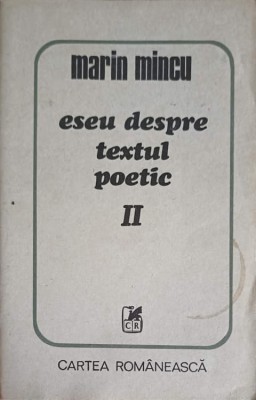 ESEU DESPRE TEXTUL POETIC VOL.2-MARIN MINCU-249756 foto