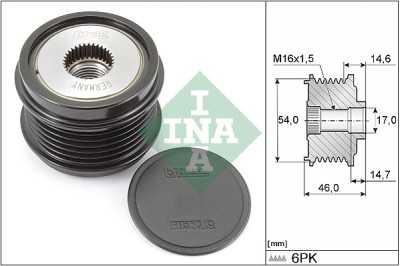 INA 535 0308 10 Sistem roata libera, generator foto