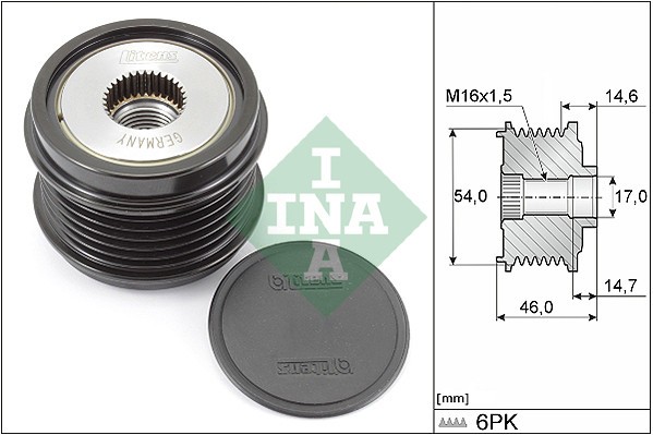 INA 535 0308 10 Sistem roata libera, generator