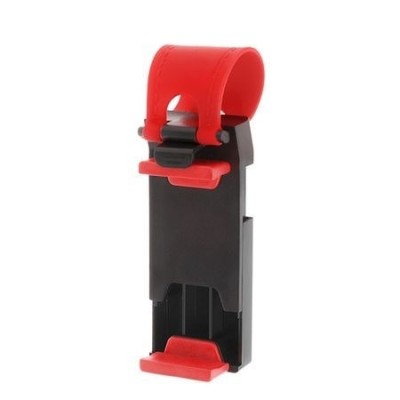 Suport auto universal telefon din silicon prindere pe volan foto