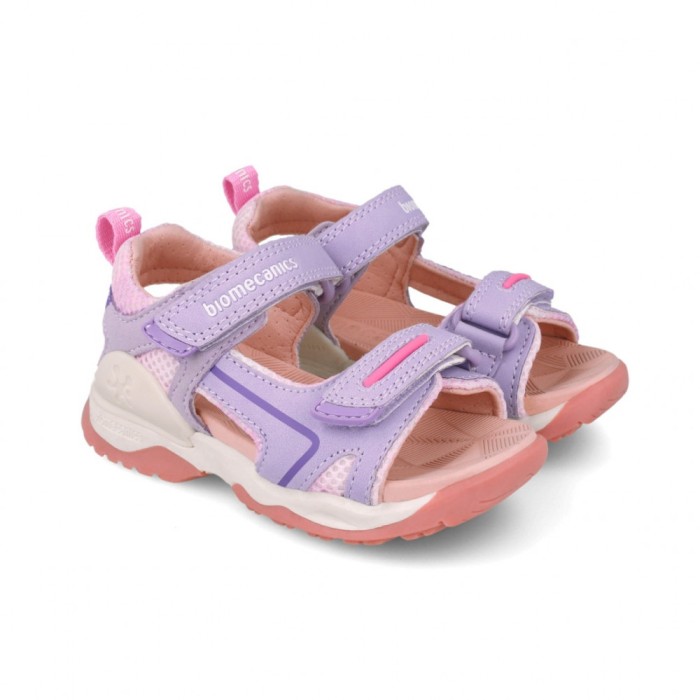 Sandale din piele pentru copii, biomecanics, 252246, lila (marime: 28(17,5-18,1 cm))
