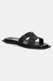 Steve Madden șlapi de piele Sofia femei, culoarea negru, SM11003523
