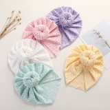 Caciulita tip turban cu model ajurat (Marime Disponibila: 3-6 luni (Marimea 18