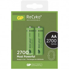 Set 2 acumulatori GP NiMH Recyko+, tip AA, 2700 mAh foto