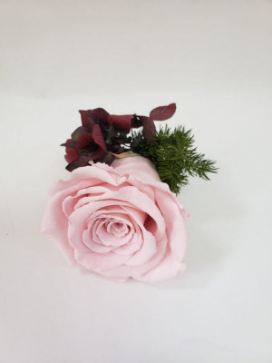 Cocarda cu trandafir si hortensie foto