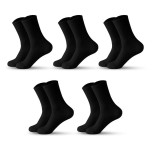 Set 5 perechi de sosete pentru barbati, SS052, Negru, marime universala