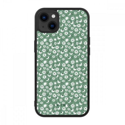 Husa iPhone 13 mini - Skino Floral Green, flori verde foto