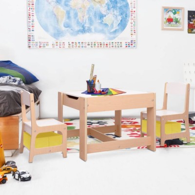 vidaXL Masă pentru copii cu 2 scaune, MDF 80284 foto
