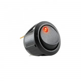 Comutator basculant ON-OFF cu retinere 1 contact 12V cu LED rosu incastrare 20 mm, Somogyi Elektronic