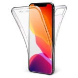 Husa Full TPU 360&deg; (fata + spate) compatibila cu iPhone 11 Pro, Transparent