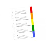 Index plastic 5/set