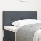 VidaXL Tăblie LED Cu Butoane Tapițată Gri &Icirc;ntunecat 80 cm Catifea