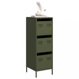 VidaXL Dulap &icirc;nalt verde măslină 39x35x103,5 cm oțel