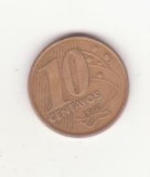Brazilia 10 centavos 1998, primul an de batere., America Centrala si de Sud