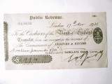Rar! Anglia/Marea Britanie-Cec transfer Venituri Publice din 1931 de 19 Pounds 9/10 de la Banca Angliei la Barclays Bank,produsul din imagini