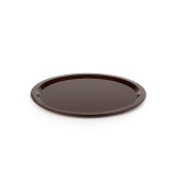 Tava rotunda pentru servire, plastic, Amy, maro, 29.4 x 1.1 cm