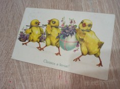 CHRISTOS A INVIAT, Lot doua felicitari, interbelice