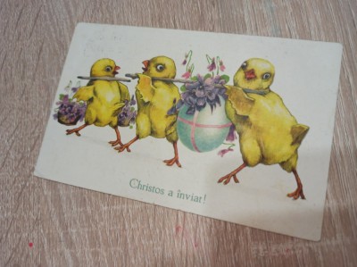 CHRISTOS A INVIAT, Lot doua felicitari, interbelice foto